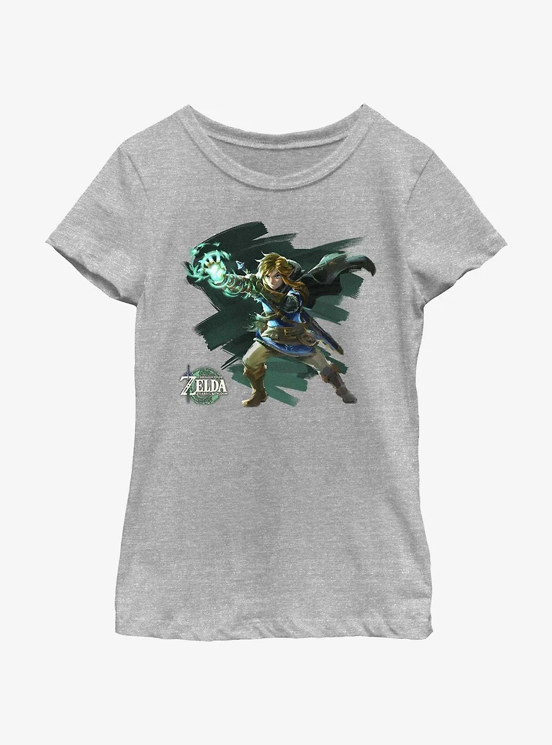 the Legend of Zelda: Tears Kingdom Painterly Link Youth Girls T-Shirt