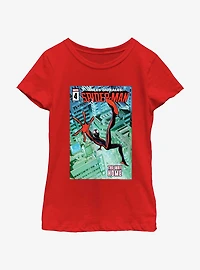 Marvel Spider-Man Miles Morales The Way Home Poster Youth Girls T-Shirt