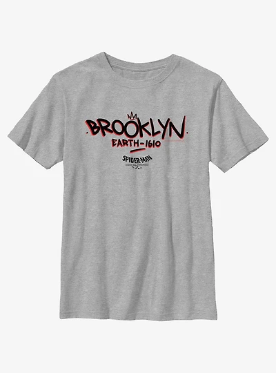 Marvel Spider-Man: Across The Spider-Verse Brooklyn Earth-1610 Youth T-Shirt