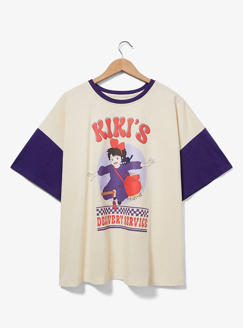 Studio Ghibli Kiki's Delivery Service Color Block Women's Plus T-Shirt — BoxLunch Exclusive