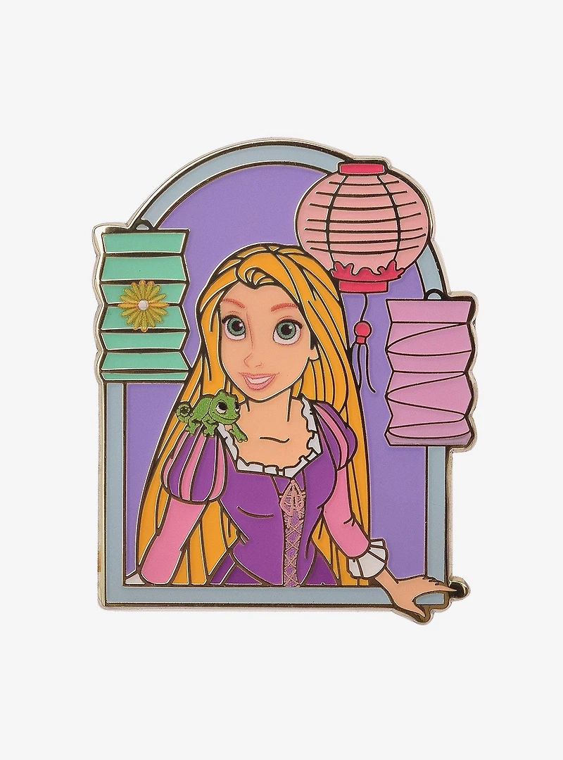 Disney Tangled Rapunzel and Pascal Balcony Enamel Pin — BoxLunch Exclusive