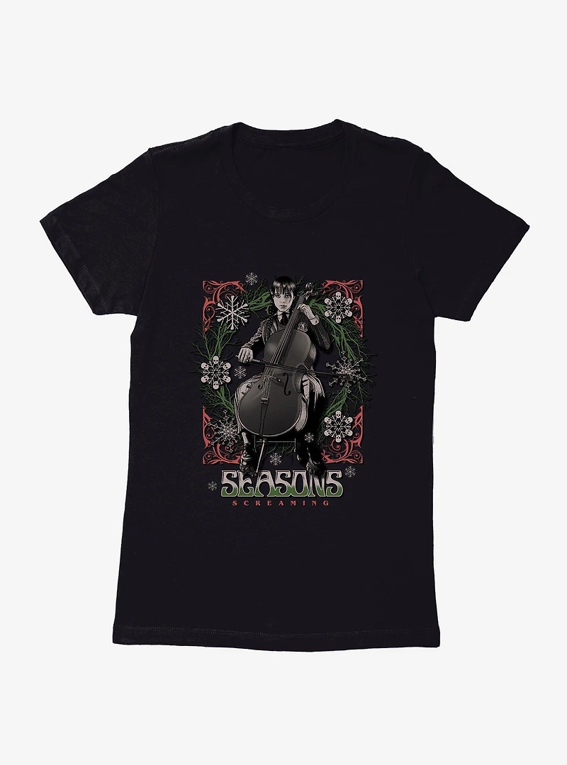 Wednesday Seasons Screaming Womens T-Shirt