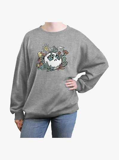 The Nightmare Before Christmas Death Valley Jack Girls Oversized Sweatshirt