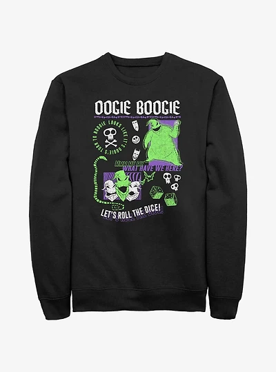 Disney The Nightmare Before Christmas Oogie Boogie Let's Roll Dice Sweatshirt