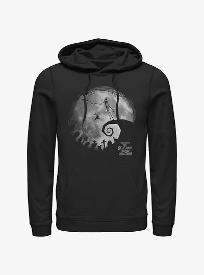 Disney The Nightmare Before Christmas Jack and Zero Graveyard Moon Hoodie