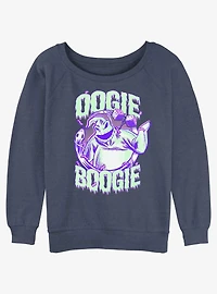 Disney The Nightmare Before Christmas Oogie Boogie Dice Womens Slouchy Sweatshirt