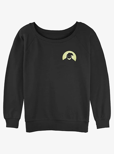 The Nightmare Before Christmas Oogie Boogie Pocket Girls Slouchy Sweatshirt