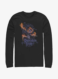 Disney The Nightmare Before Christmas Pumpkin King Flames Long-Sleeve T-Shirt