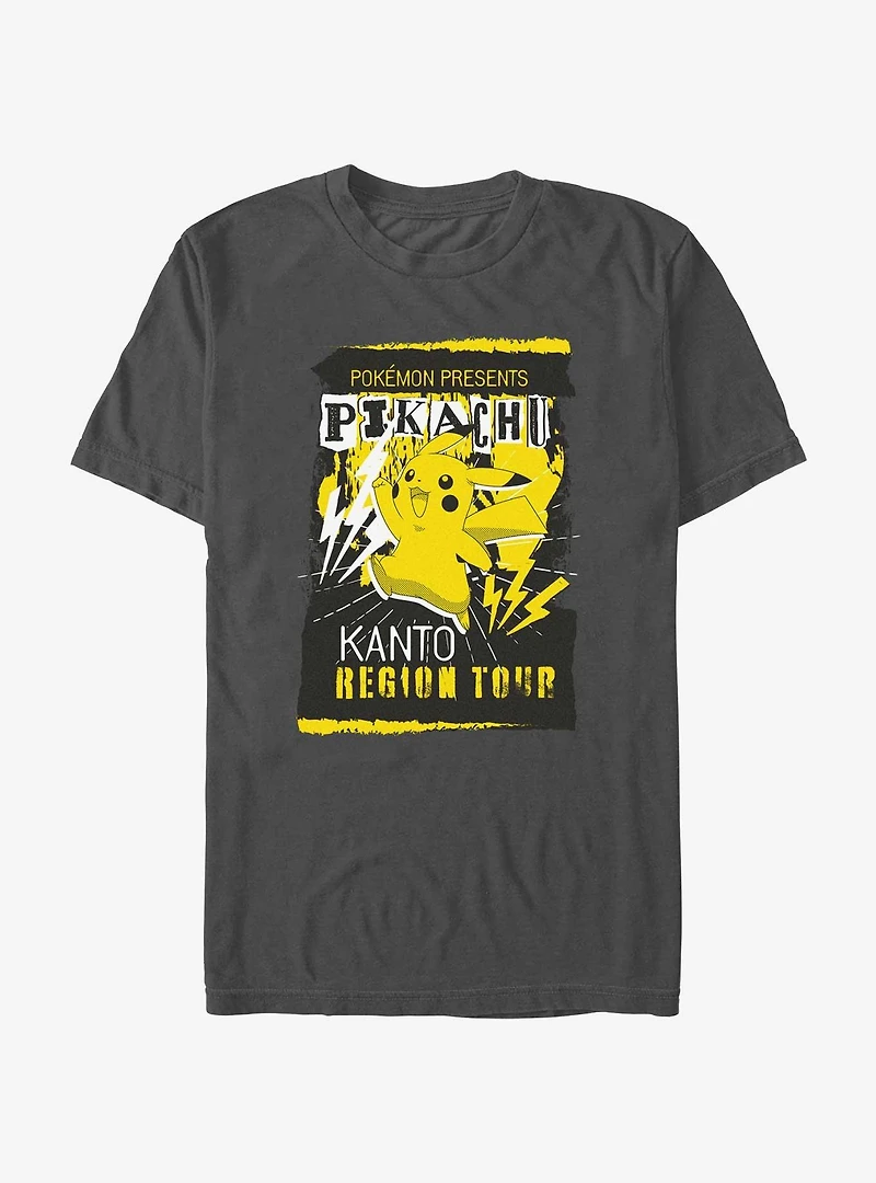 Pokemon Pikachu Kanto Region Tour T-Shirt