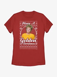 The Golden Girls Blanche Ugly Christmas Womens T-Shirt