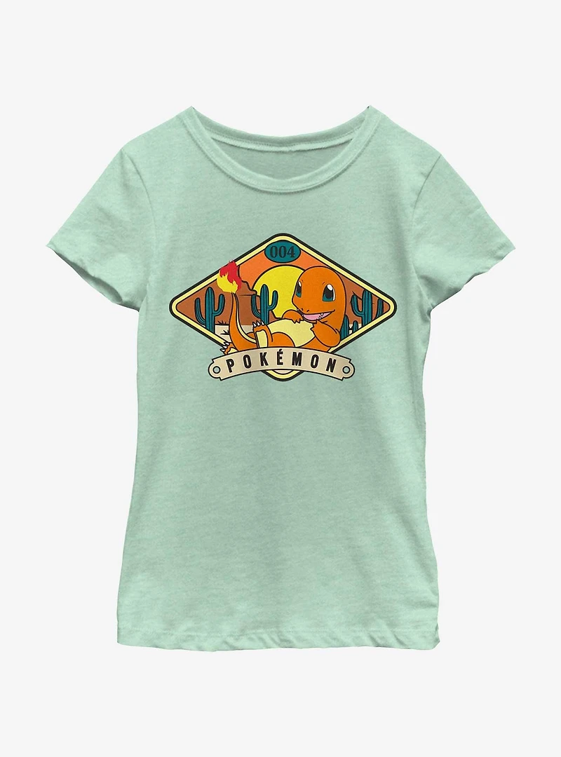 Pokemon Charmander Desert Youth Girls T-Shirt