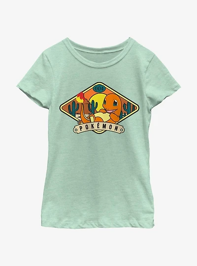 Pokemon Charmander Desert Youth Girls T-Shirt
