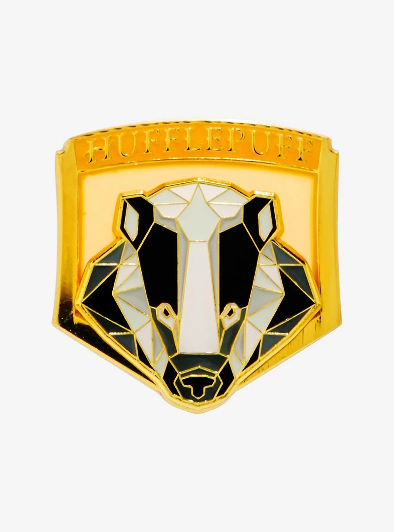 Loungefly Harry Potter Hufflepuff Stained Glass Enamel Pin — BoxLunch Exclusive