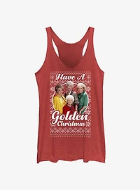 The Golden Girls Golden Ugly Christmas Girls Tank