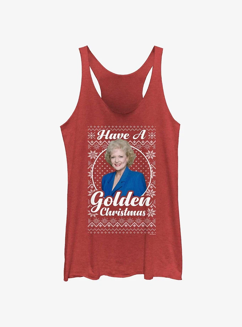 The Golden Girls Rose Ugly Christmas Girls Tank