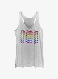 The Golden Girls Rainbow Logo Tank Top