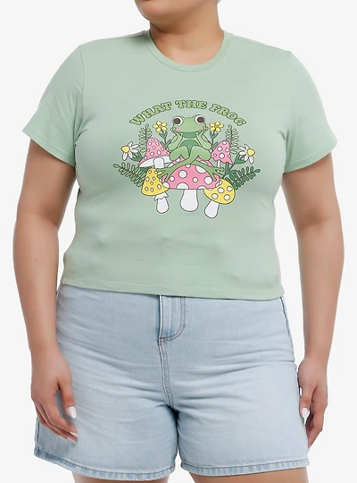 Thorn & Fable What The Frog Girls Baby T-Shirt Plus