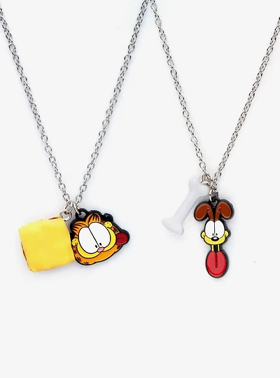 Garfield and Odie BFF Charm Necklace Set