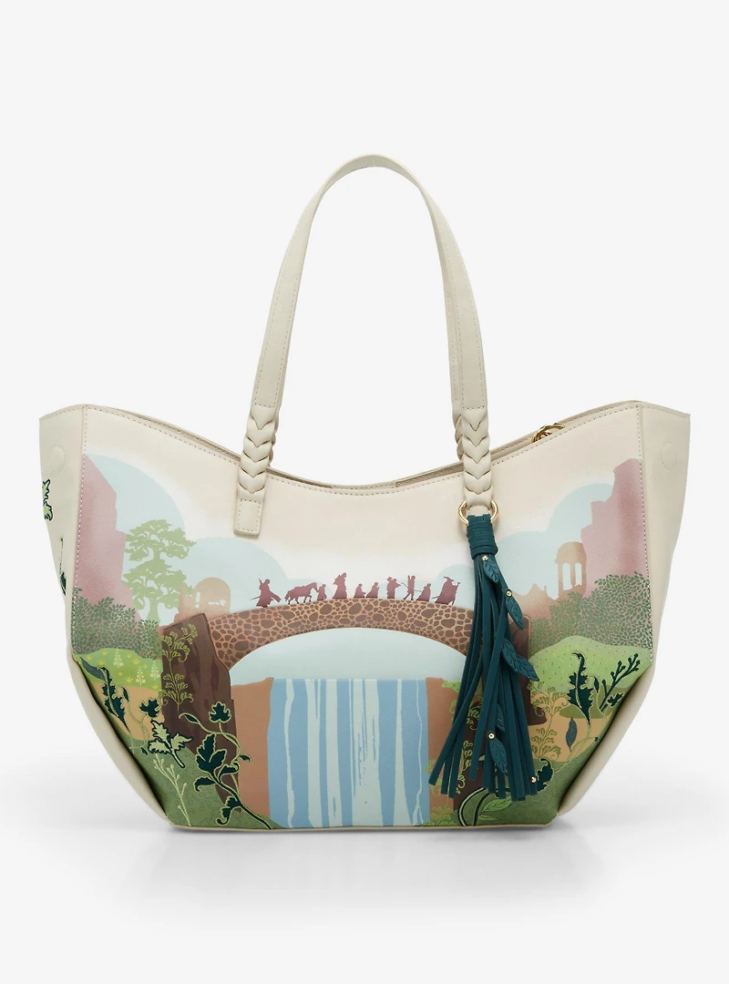 The Lord of The Rings Rivendell Group Silhouette Tote Bag - BoxLunch Exclusive