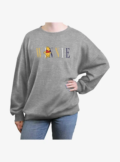 Disney Winnie The Pooh Winnie Fashion Girls Oversized Sweatshirt