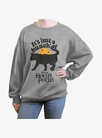Disney Hocus Pocus Binx Cat A Bunch Of Womens Oversized Sweatshirt