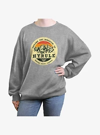The Legend of Zelda Explore Hyrule Womens Oversized Sweatshirt