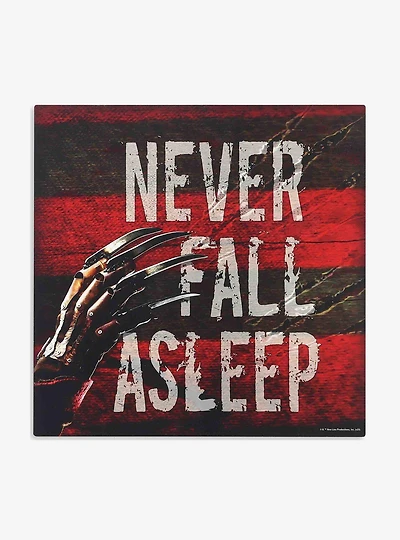 A Nightmare on Elm Street Never Fall Asleep Wood Wall Decor