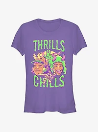Stranger Things Thrills & Chills Drip Dustin and Eddie Girls T-Shirt