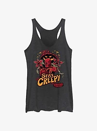 Stranger Things Vecna Stay Creepy Girls Tank