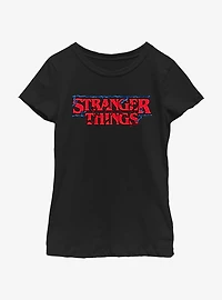 Stranger Things Intertwined Vines Logo Youth Girls T-Shirt