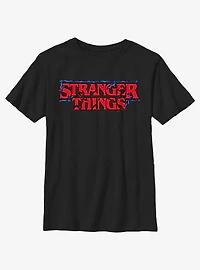 Stranger Things Intertwined Vines Logo Youth T-Shirt