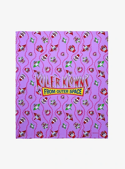 Killer Klowns From Outer Space Klowns Throw Blanket