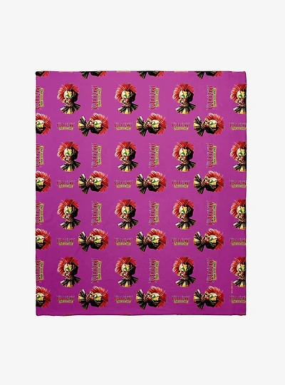 Killer Klowns From Outer Space Rudy Throw Blanket