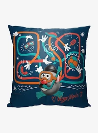 Disney Pixar Toy Story Mr Potato Head Vacay Mode Printed Throw Pillow