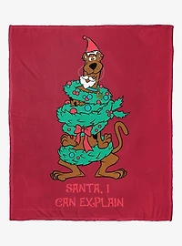 Scooby-Doo! Santa I Can Explain Silk Touch Throw Blanket