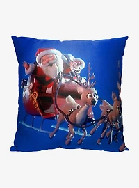 Year Without A Santa Claus Here Comes Santa Printed Throw Pillow