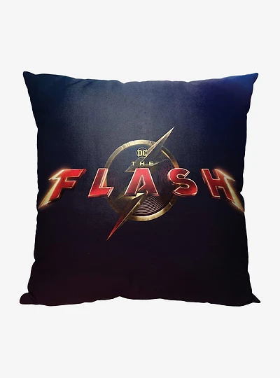 DC The Flash Movie Title Printed Pillow