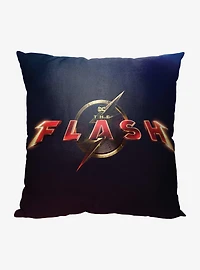 DC The Flash Movie Title Printed Pillow