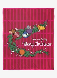 Tom And Jerry Merry Christmas Silk Touch Throw