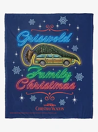 National Lampoon's Christmas Vacation Griswold Family Vacation Neon Silk Touch Throw Blanket