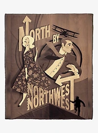WB 100 North By Northwest Paper Poster Silk Touch Throw