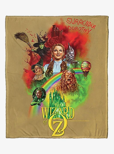 WB 100 The Wizard Of Oz Surrender Dorothy Silk Touch Throw