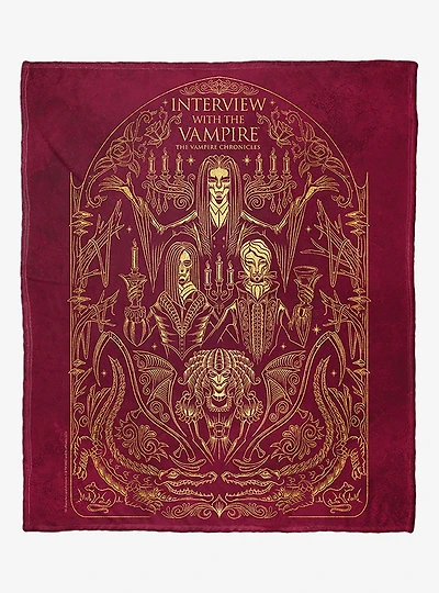 WB 100 Interview With A Vampire Vampire Chronicles Silk Touch Throw