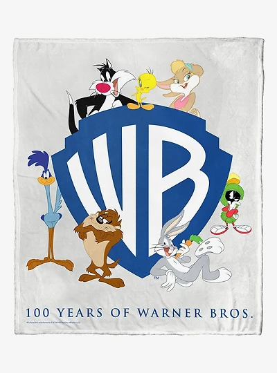 WB 100 Looney Tunes Anniversary Silk Touch Throw