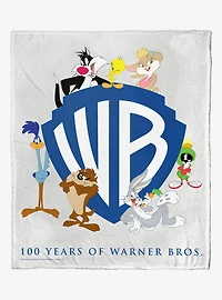 WB 100 Looney Tunes Anniversary Silk Touch Throw