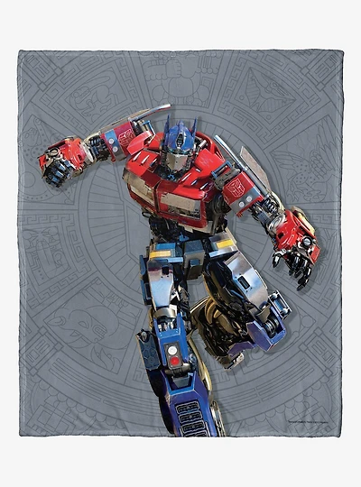 Transformers: Rise Of The Beasts Optimus Prime Silk Touch Throw