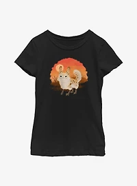 Star Wars Ahsoka Fluffy Loth-Cat Sunset Girls Youth T-Shirt