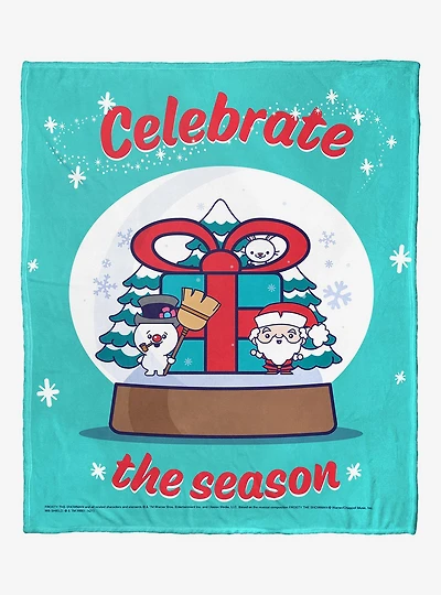 Frosty The Snowman Tis The Season Silk Touch Throw Blanket