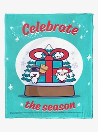 Frosty The Snowman Tis The Season Silk Touch Throw Blanket