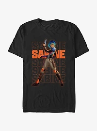 Star Wars: Forces of Destiny Sabine Text Stack T-Shirt